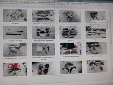 kia spectra spare part terpakai / used spare part