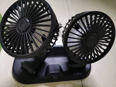 Portable dual  USB fan
