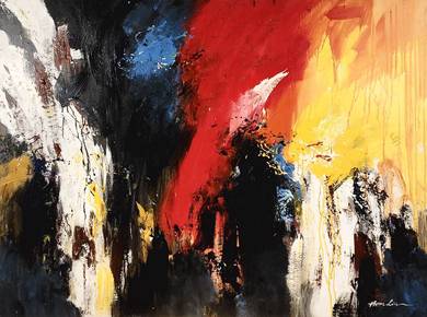 Nature Abstraction - Textured Oil Painting