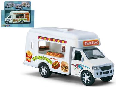 Fast Food Burger Van miniature Diecast model truck