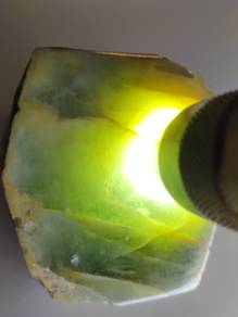 Glassy Light Green Jadeite Jade Rough Stone Type A