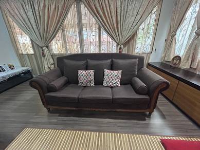 Good quality fabric sofa + TV cabinet 