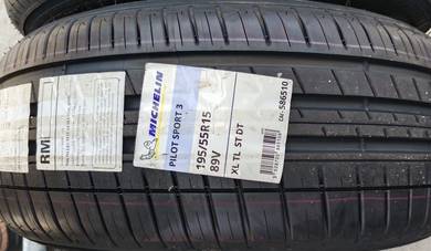 195 55 15 MICHELIN PS3 Tayar Tyre New 2026