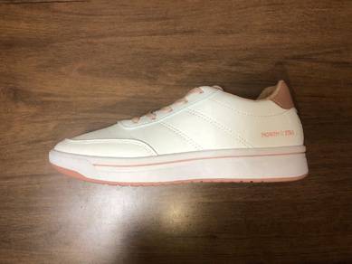 North Star Pink & White Sneakers