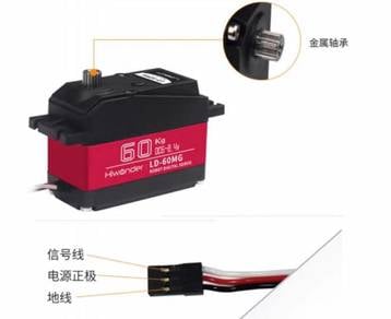 Hiwonder 60 kg metal gear digital servo