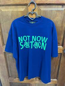 Not Now Satan Navy Blue