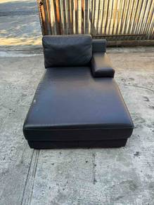 Corner Daybed Chaise Lounge Sofa Leather