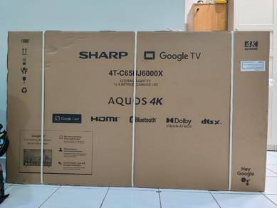 Google Led TV baru jenama sharp saiz 65 inci.
