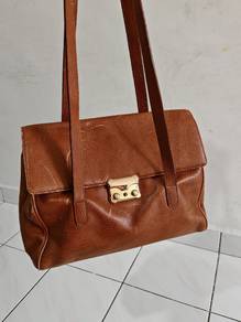 Shoulder Bag Leather Brown