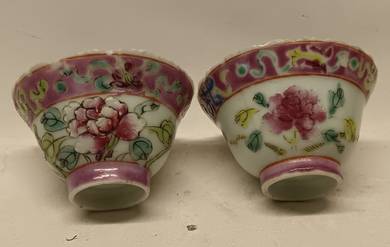 Antique Nyonya Teacup 1pair
娘惹瓷茶杯一对
