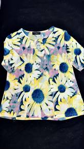 Vintage Sunflower Knit Blouse[Bundle]