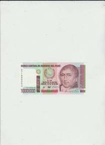 Peru 1 million intis 1990