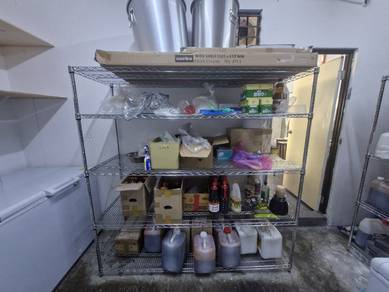 Modular metal shelf