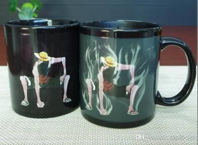 One piece magic mug cups change colour anime luffy