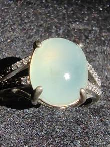Giok Jadeite Jed "Kaca Ais" Lut Sinar (Burma Asli)