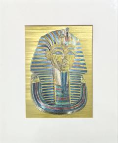 Vintage Decorative Art Print -Tutankhamun Mask 1