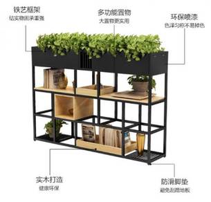 Flower rack pot black bunga NSY