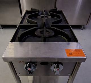 2 Open Burner Table Top Gas Stove