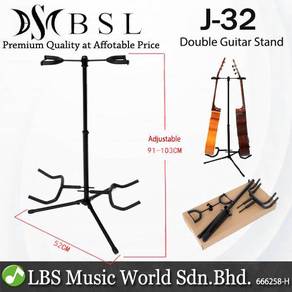 BSL J-32 Double Adjustable Guitar Stand With 2