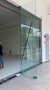 GLASS WALL l dinding kaca 12mm l jernih clear