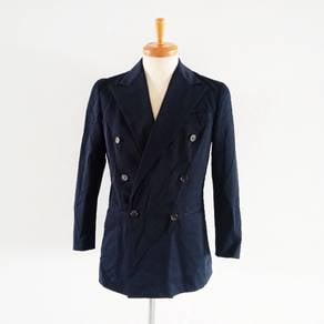 Ralph Lauren Slim Fit Navy Blue Double Breasted Bl