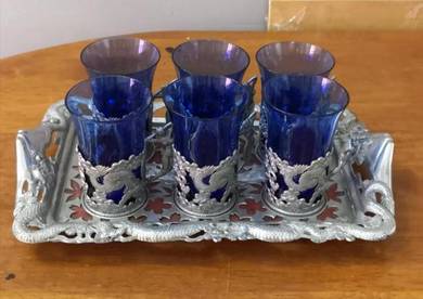 Cawan dragon motiff tea set