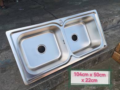 Kitchen sink 104cm x 50cm x 22cm