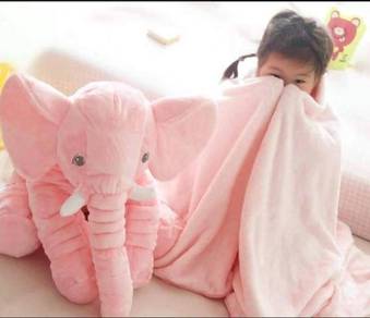 Cute Elephant Soft Plush Toy Pillow (PINK)