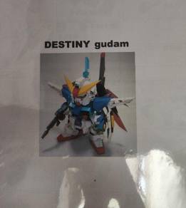 Brand new paper craft 3D model Destiny Gundam
