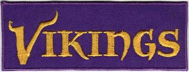 NFL Minnesota Vikings Text Logo Football Patch