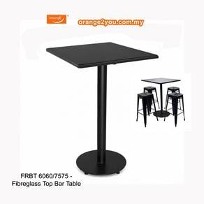 Fibreglass Top High Bar Table w. Round Flat Base
