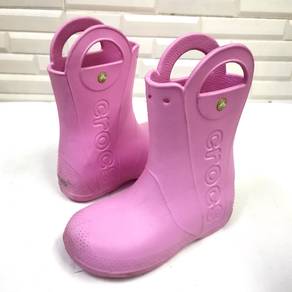 Crocs Girls Handle It Rain Boot Pink