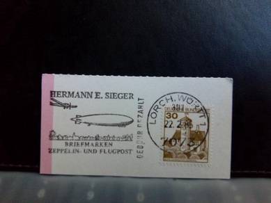 1985 Germany Stamp, Hermann E. Sieger, Zeppelin