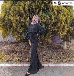 Baju Kurung Camellia - Preloved like new✨