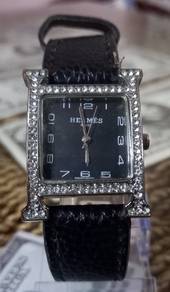 Elegant H-Shape Diamante Ladies Watch