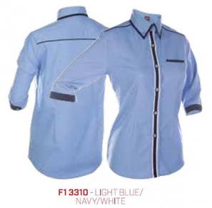 Baju Korporat F1 Perempuan F13310 Light Blue/Navy