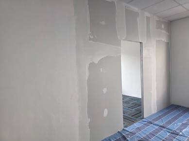 DINDING BAHAGI RUANGAN ANDA l wall gypsum install