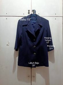 Baju Coat Color Dark Blue