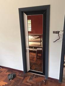30) Pintu Bilik Office Aluminium Powder Coated