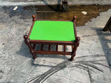 Kayu Solid 2 Tier Meja Kopi Coffee Table