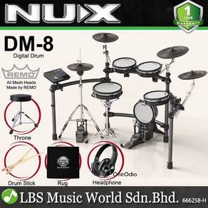 NUX DM-8 5 Piece Professional Electronic Drum Set