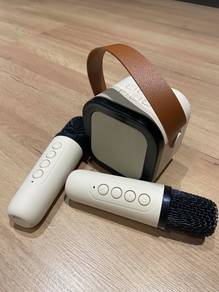 Portable Bluetooth Karaoke Speaker Set + 2 Mics