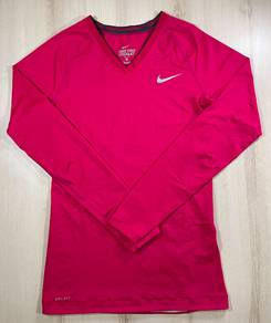 Nike Pro Combat Ladies’ Dark Pink Compression Tee