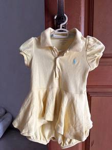 Ralph Lauren baby rompers 6-9m yellow