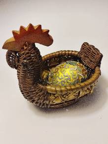 A Rare Vintage Chinese Champleve Cloisonne Egg