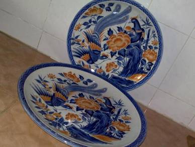 Pinggan antik antique large oriental platter 2