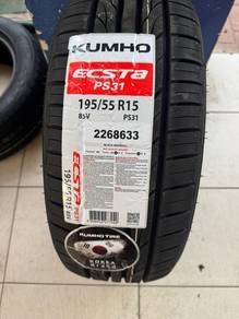 Tayar baru kumho ps31 195/55/15 tahun 25