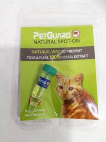 PetGuard Natural Spot-On 2ml Cat Tick Flea Kucing