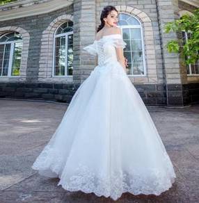 White wedding bridal dinner dress gown RB0259