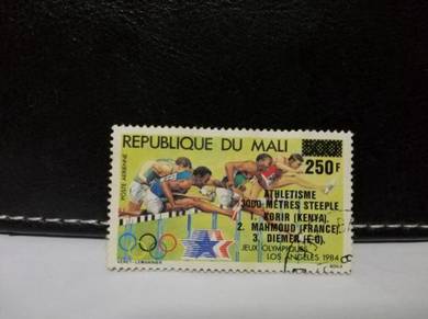 1984 Mali Stamp Hurdles Olympic Winners